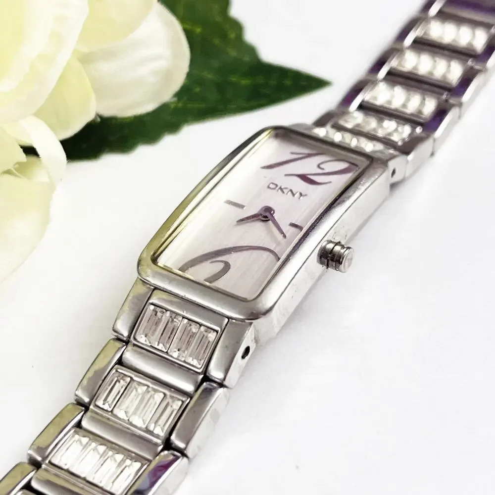 Dkny silver baguette